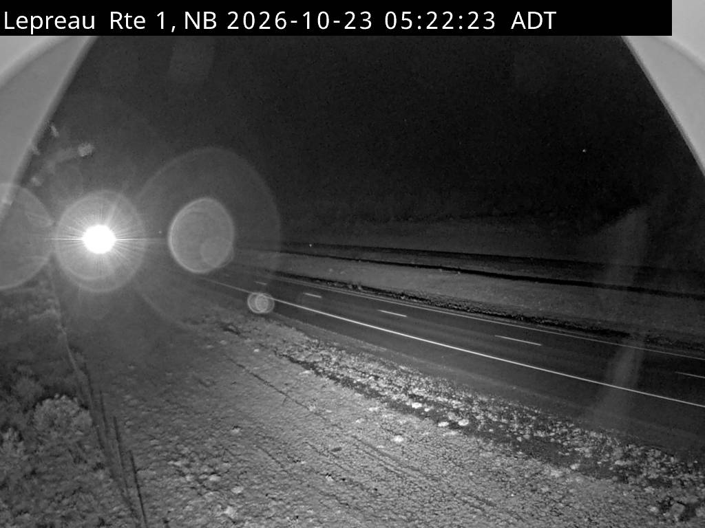 Web Cam image of Lepreau / New River (NB Highway 1)