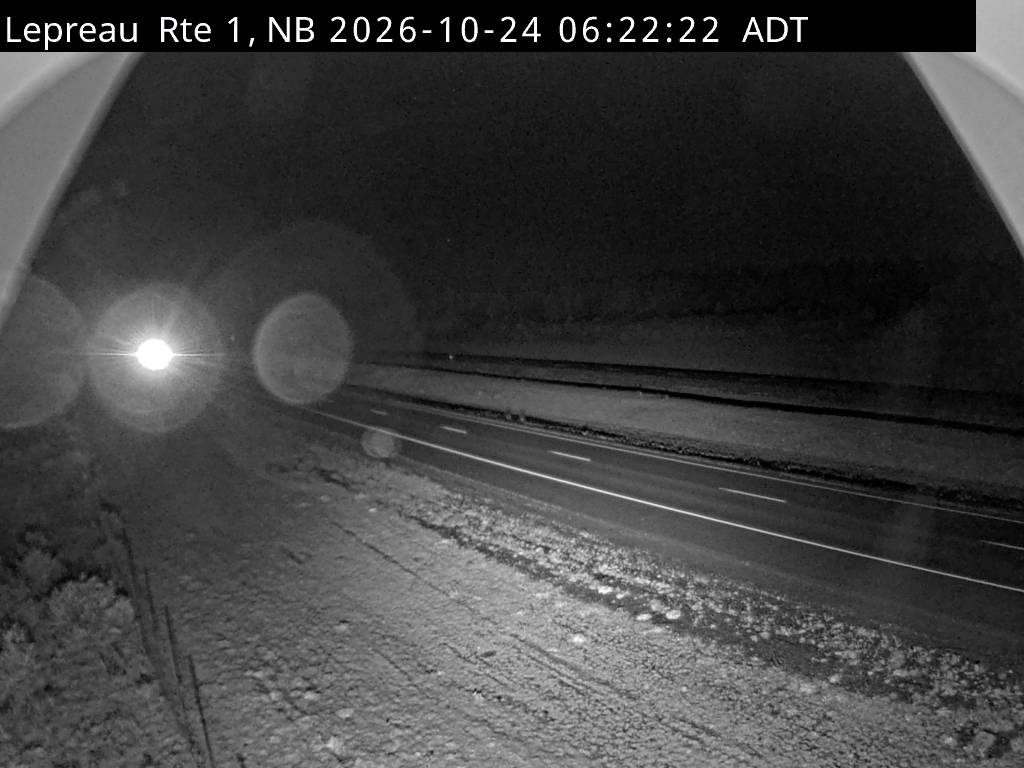 Web Cam image of Lepreau / New River (NB Highway 1)