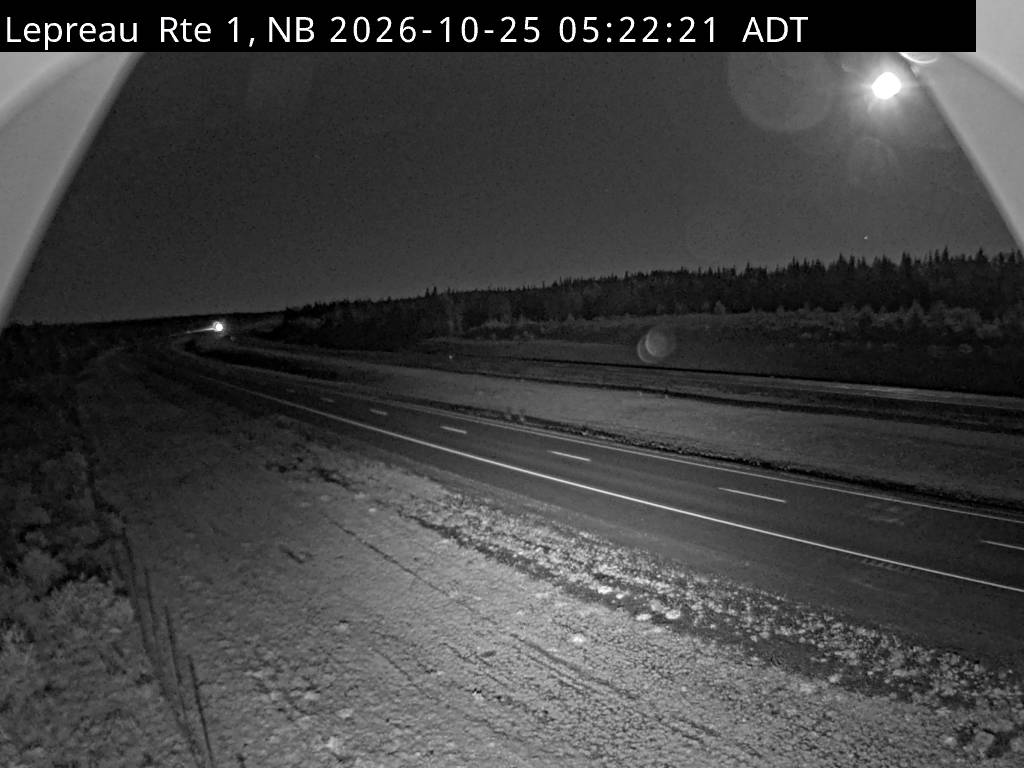 Web Cam image of Lepreau / New River (NB Highway 1)