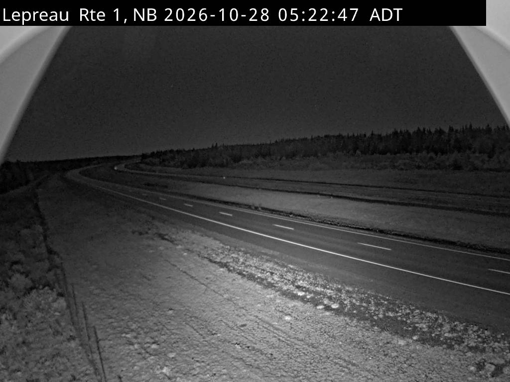 Web Cam image of Lepreau / New River (NB Highway 1)