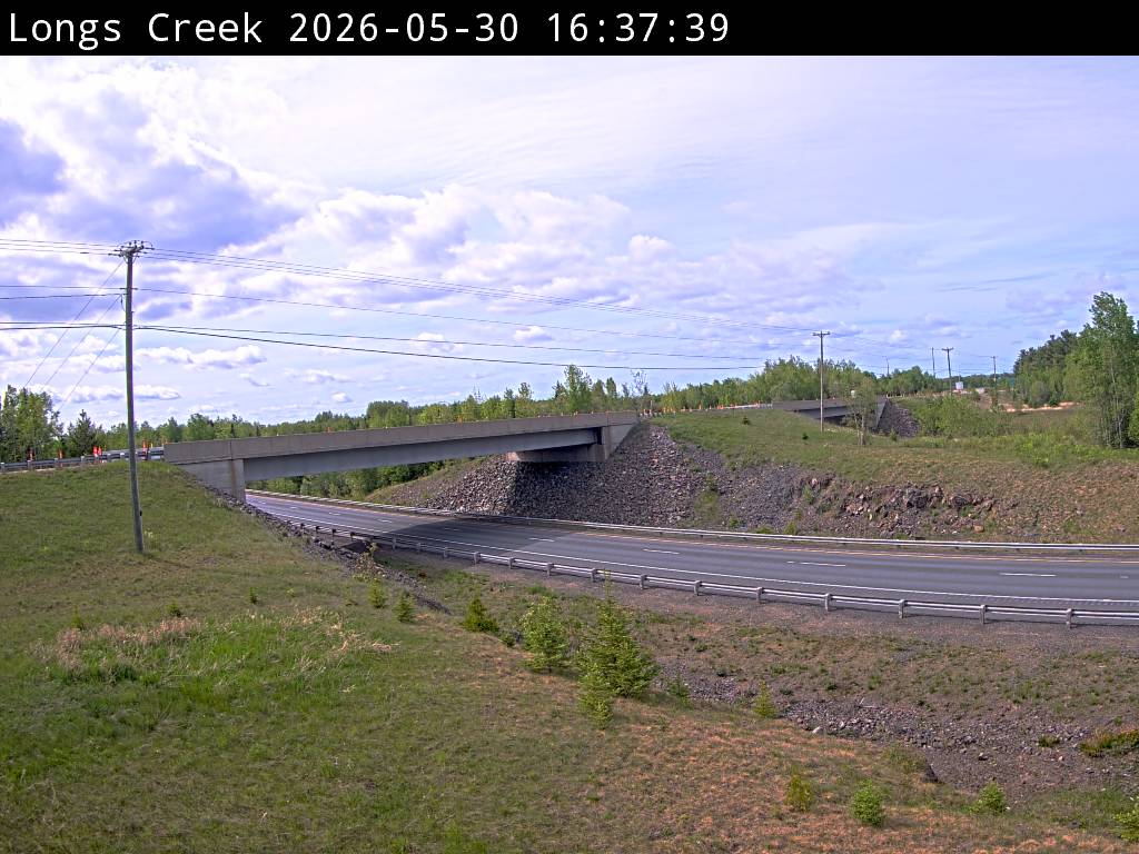 Web Cam image of Longs Creek (NB Highway 2)