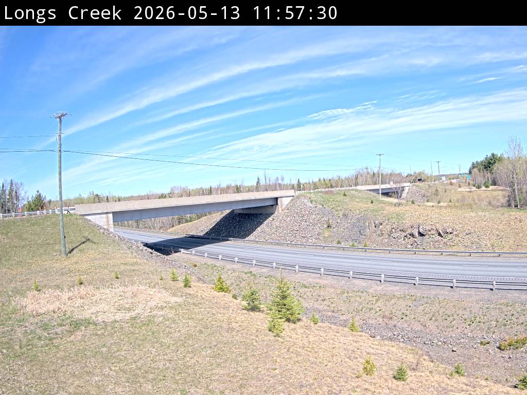 Web Cam image of Longs Creek (NB Highway 2)