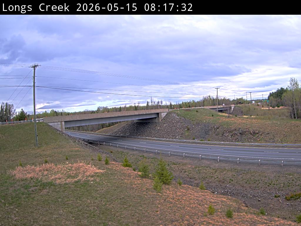 Web Cam image of Longs Creek (NB Highway 2)