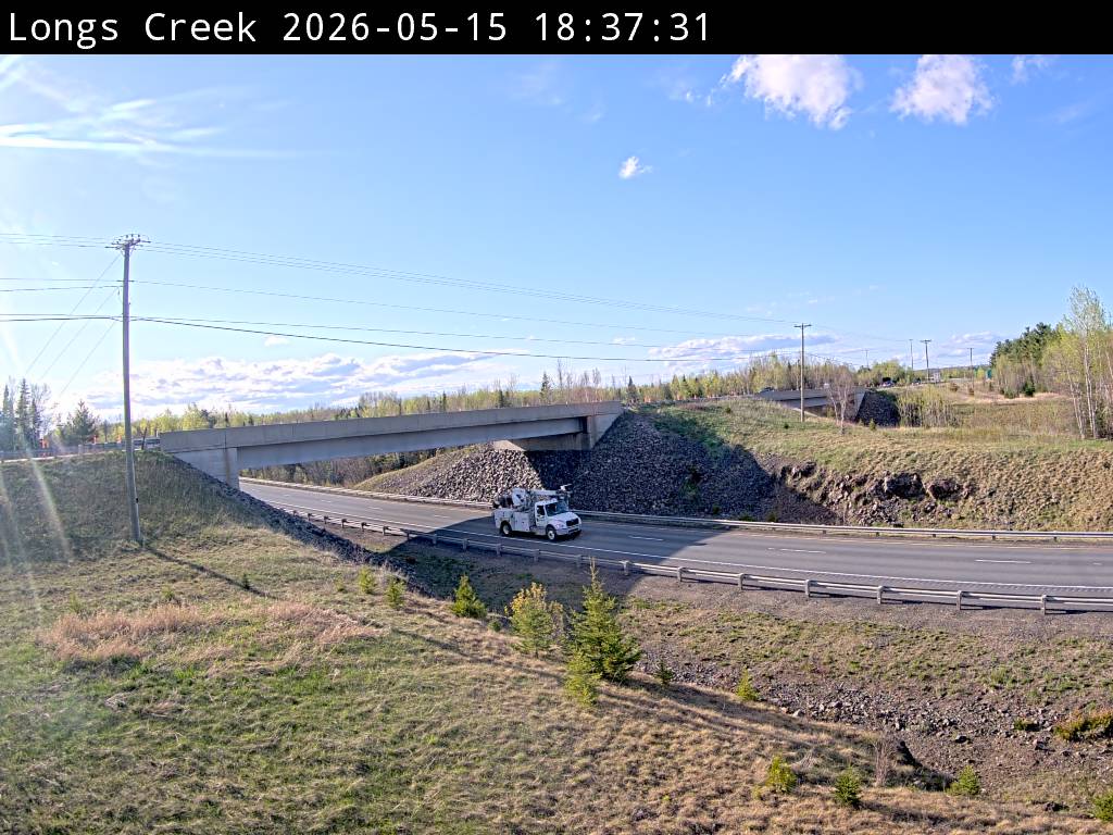Web Cam image of Longs Creek (NB Highway 2)