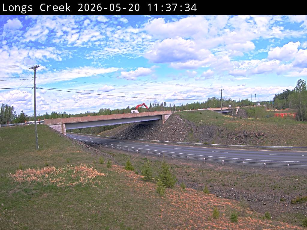 Web Cam image of Longs Creek (NB Highway 2)