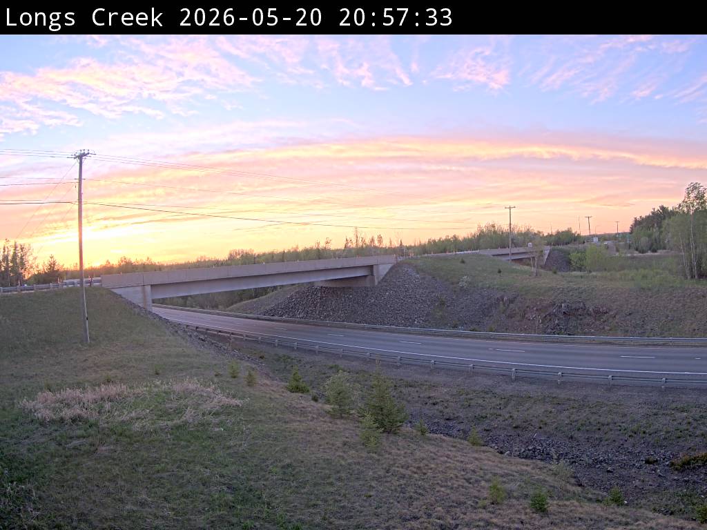 Web Cam image of Longs Creek (NB Highway 2)