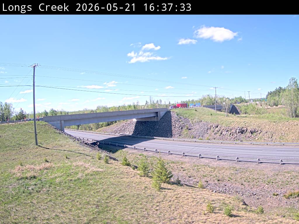 Web Cam image of Longs Creek (NB Highway 2)