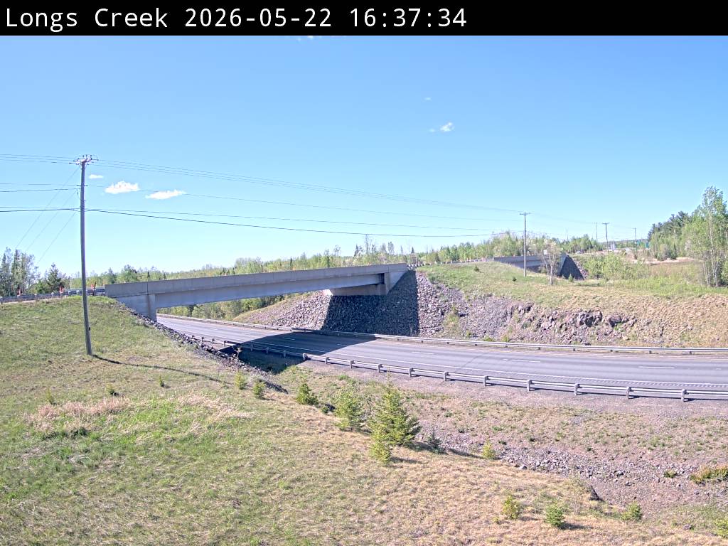 Web Cam image of Longs Creek (NB Highway 2)