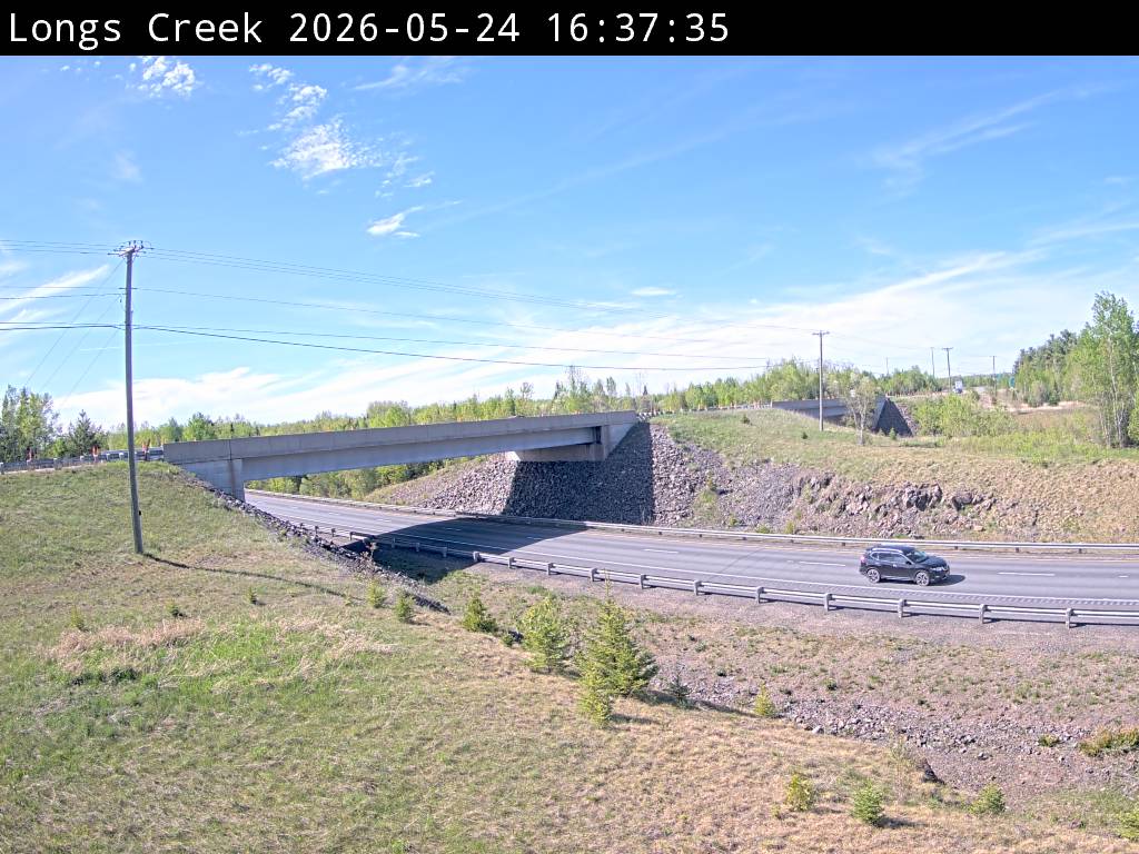 Web Cam image of Longs Creek (NB Highway 2)
