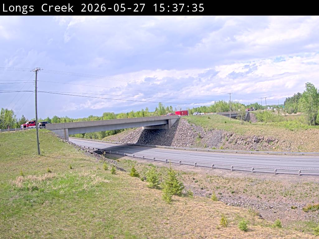 Web Cam image of Longs Creek (NB Highway 2)