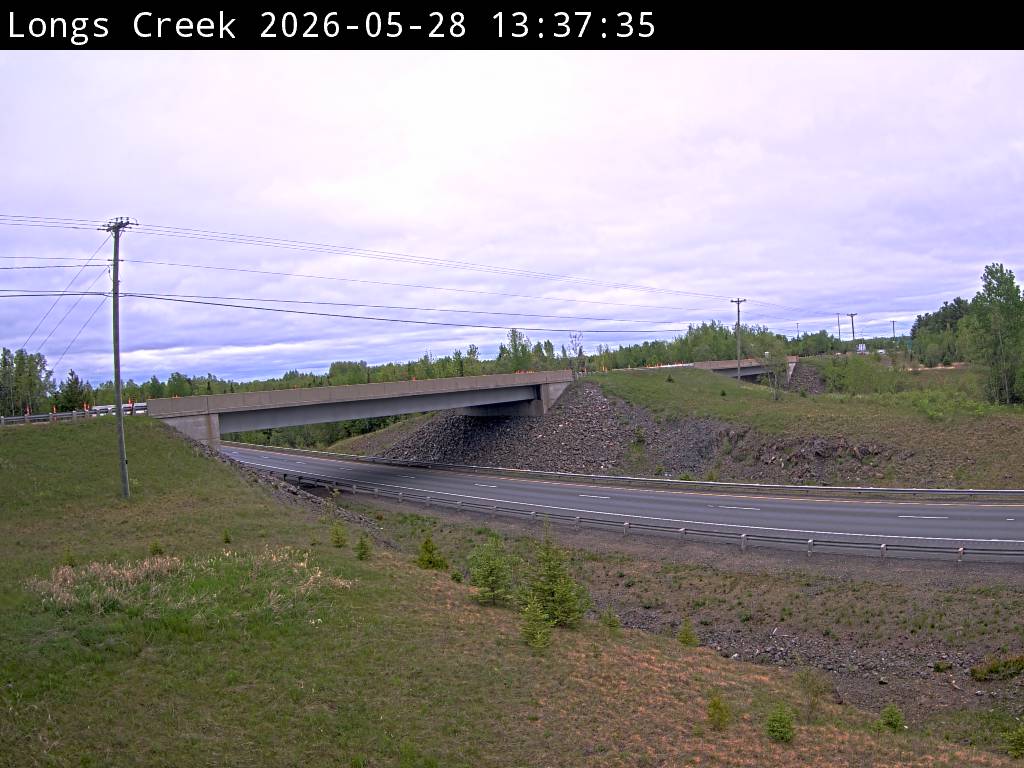 Web Cam image of Longs Creek (NB Highway 2)