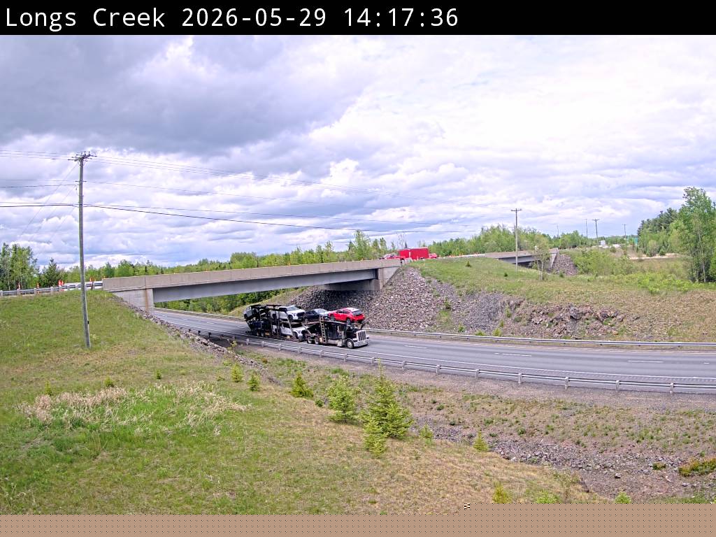 Web Cam image of Longs Creek (NB Highway 2)