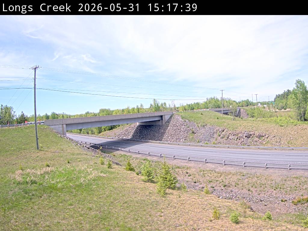 Web Cam image of Longs Creek (NB Highway 2)
