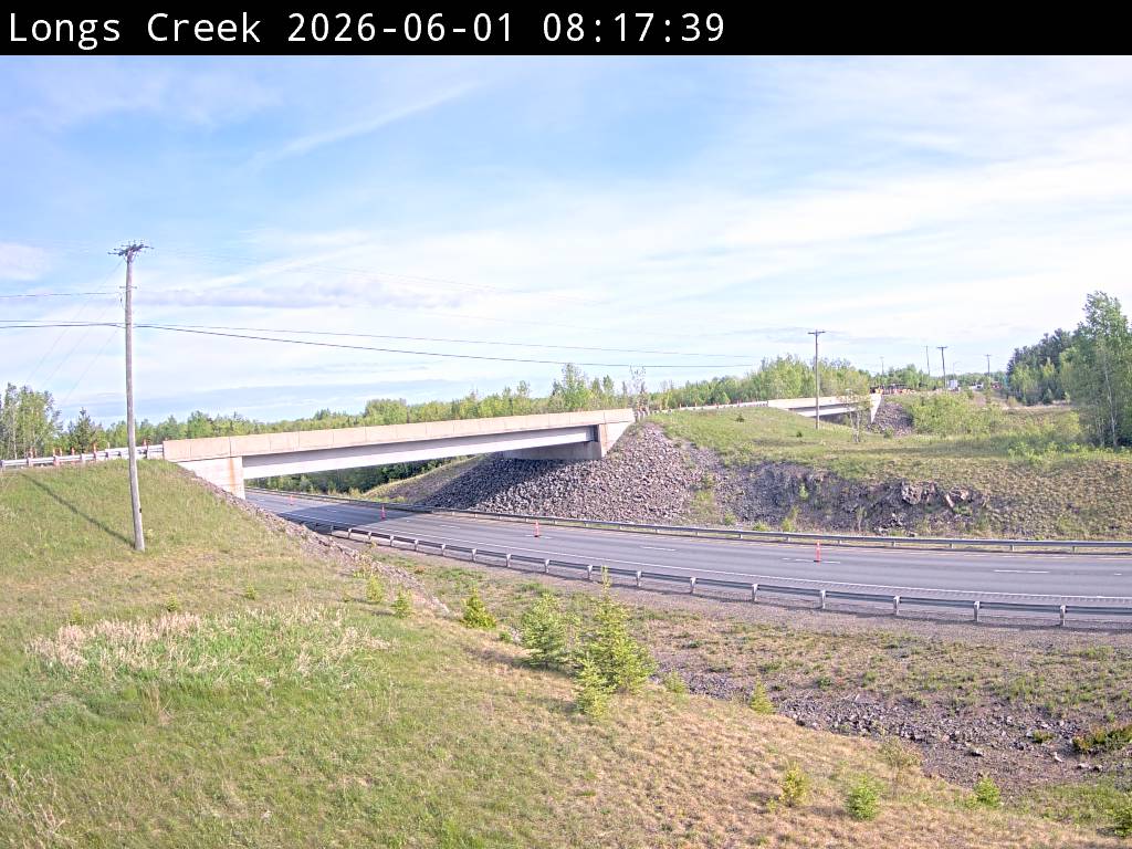 Web Cam image of Longs Creek (NB Highway 2)