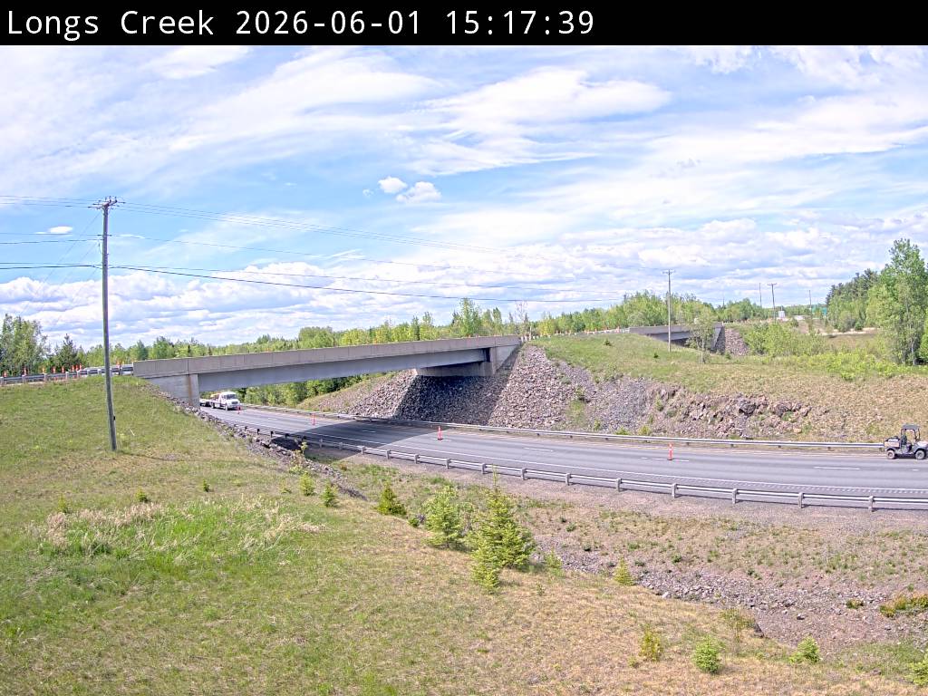 Web Cam image of Longs Creek (NB Highway 2)