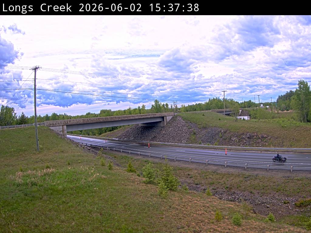 Web Cam image of Longs Creek (NB Highway 2)