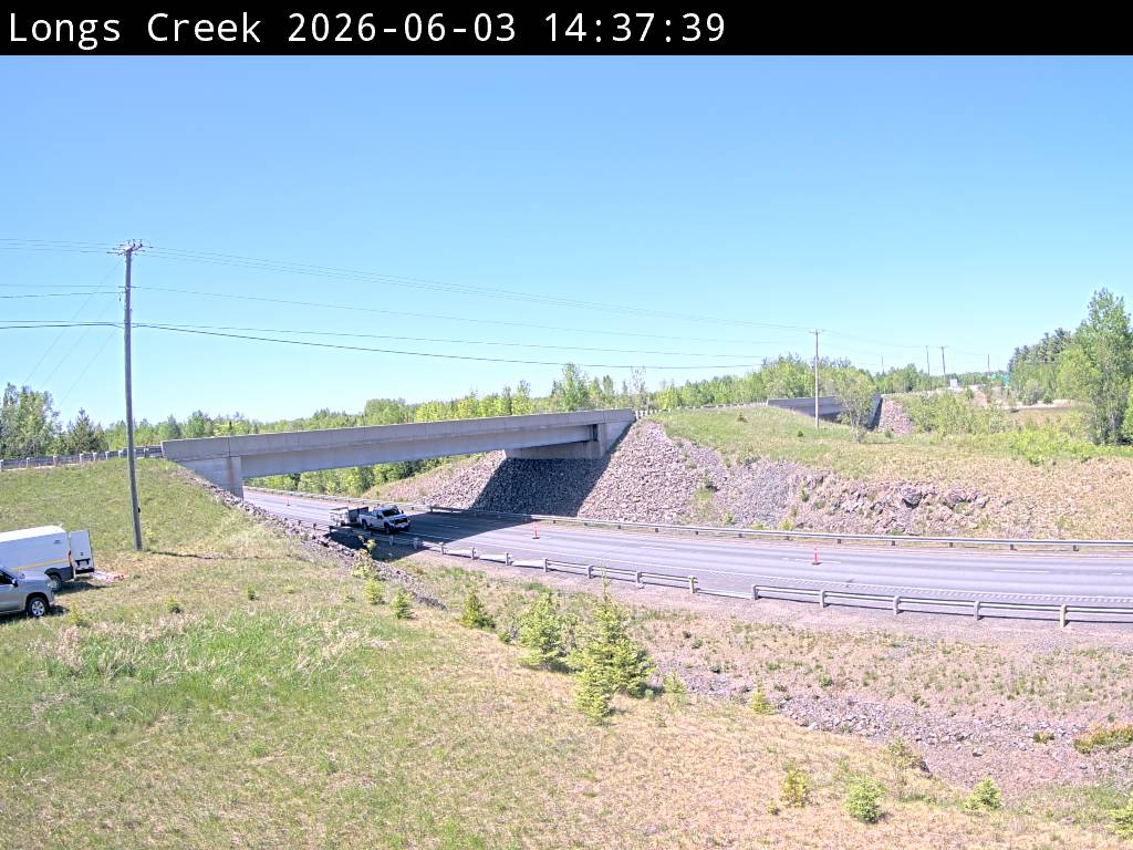 Web Cam image of Longs Creek (NB Highway 2)