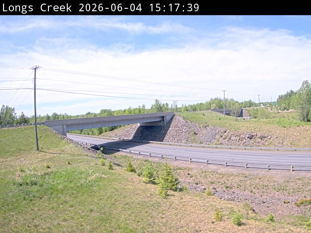 Web Cam image of Longs Creek (NB Highway 2)