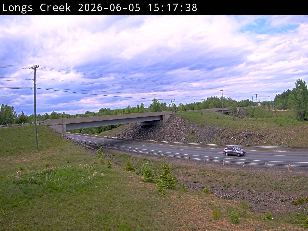 Web Cam image of Longs Creek (NB Highway 2)