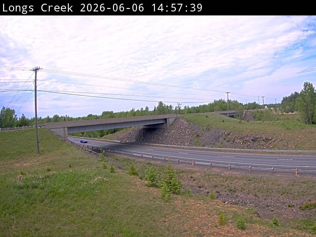 Web Cam image of Longs Creek (NB Highway 2)