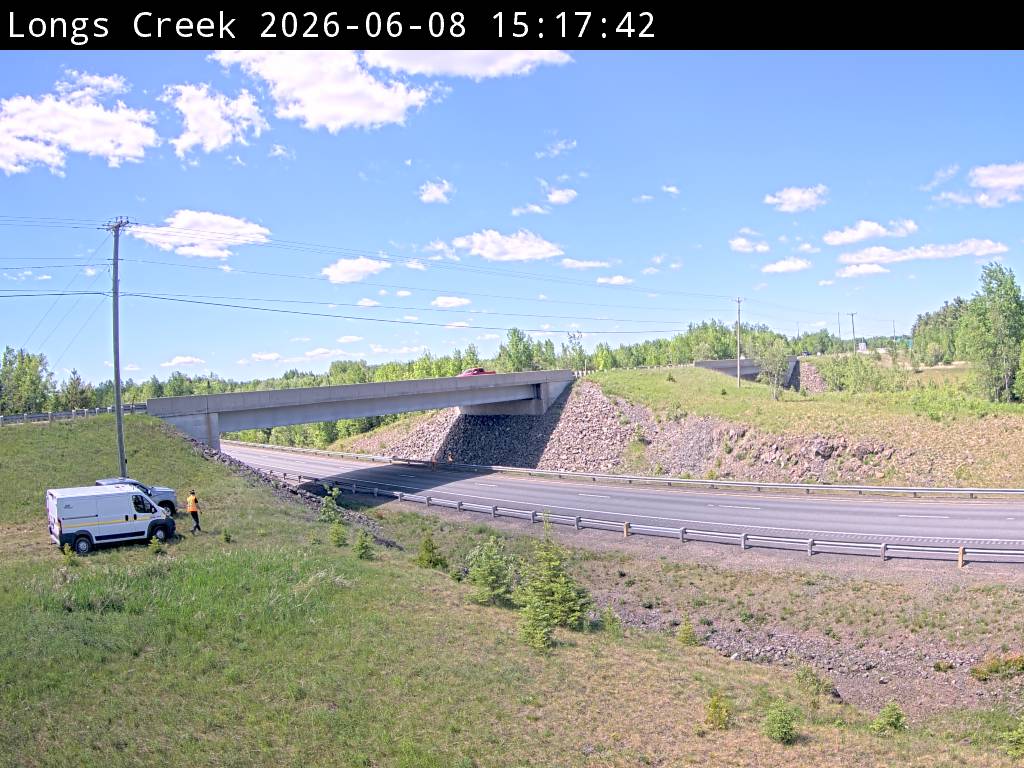Web Cam image of Longs Creek (NB Highway 2)