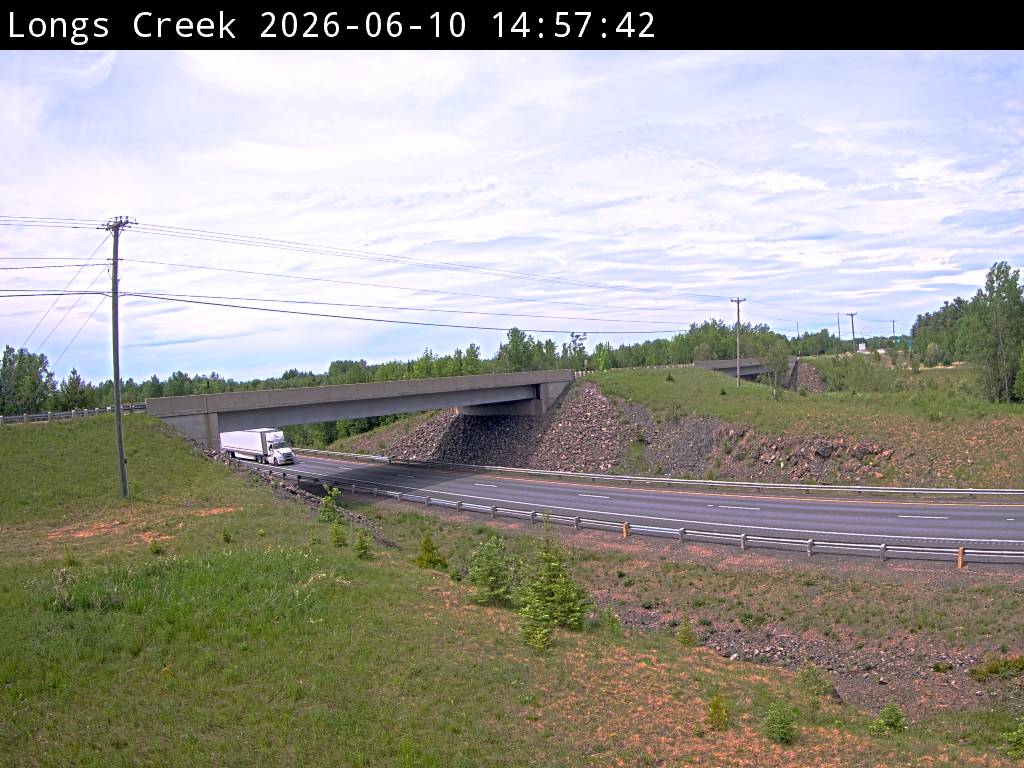 Web Cam image of Longs Creek (NB Highway 2)