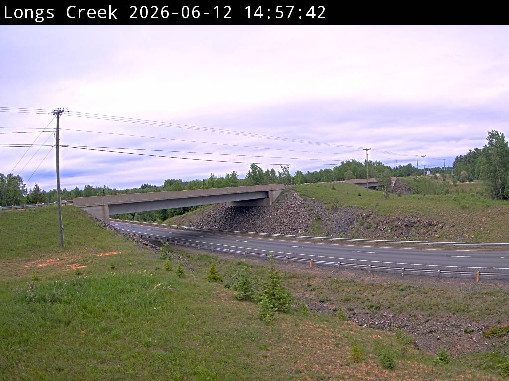 Web Cam image of Longs Creek (NB Highway 2)