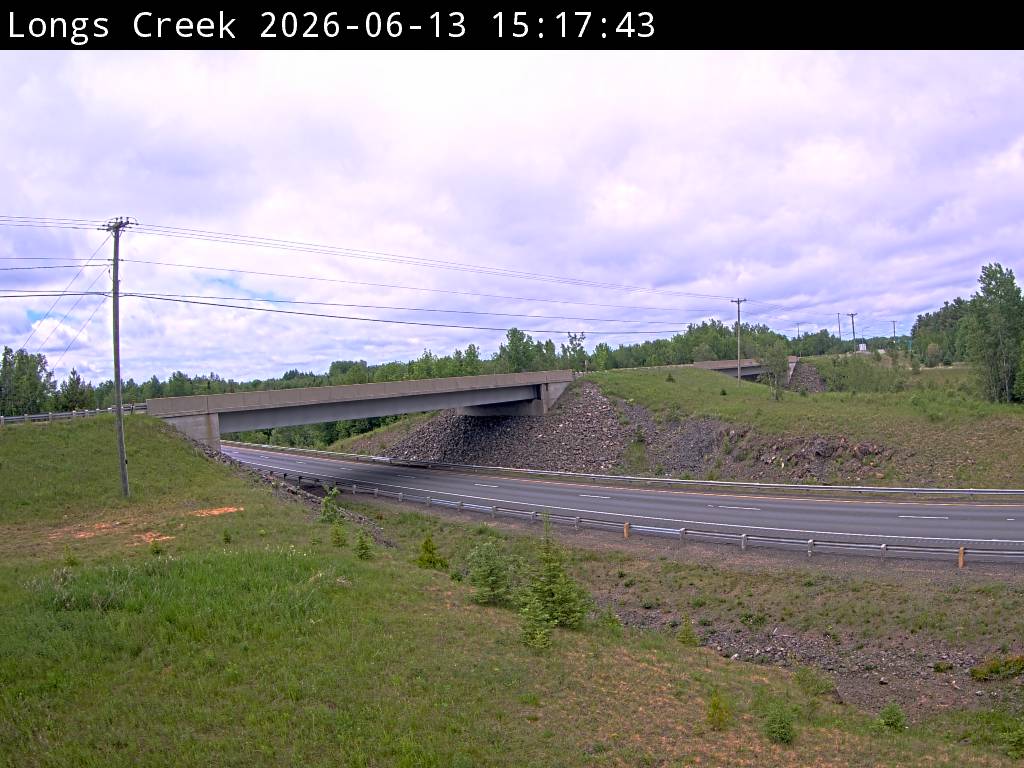Web Cam image of Longs Creek (NB Highway 2)