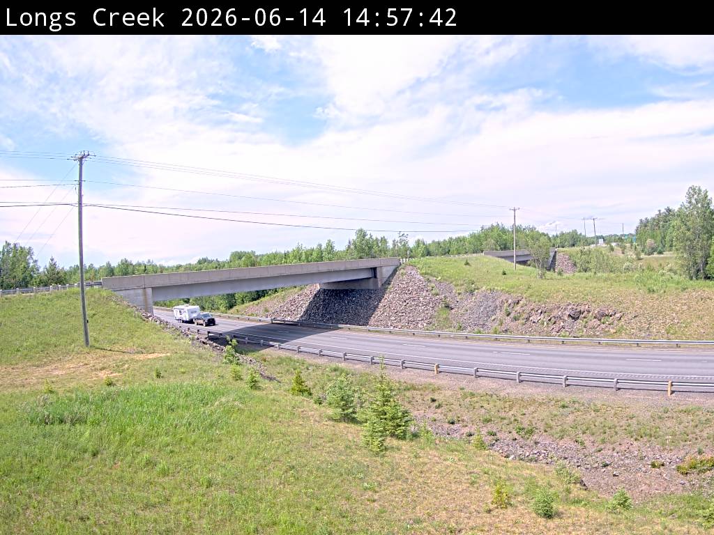 Web Cam image of Longs Creek (NB Highway 2)