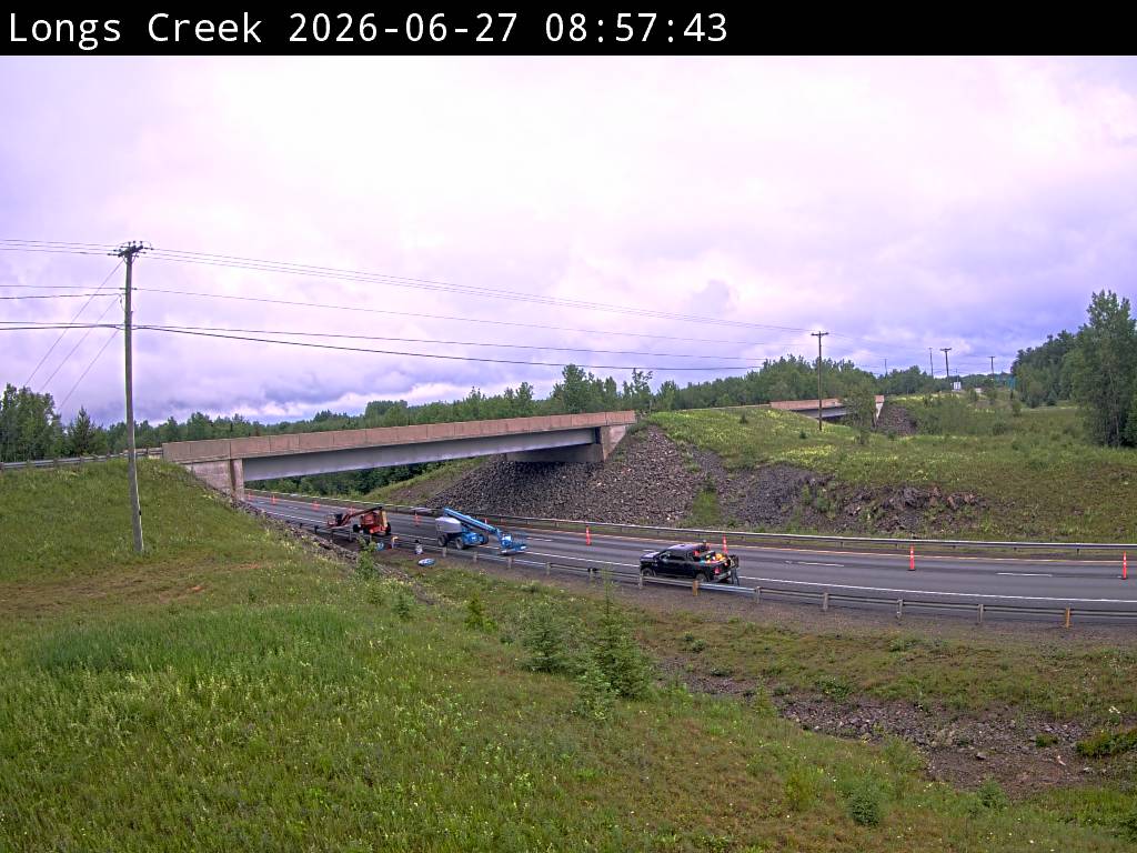 Web Cam image of Longs Creek (NB Highway 2)