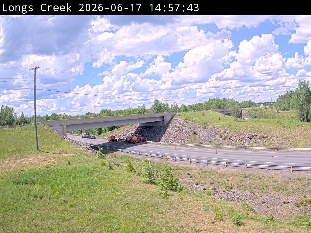 Web Cam image of Longs Creek (NB Highway 2)