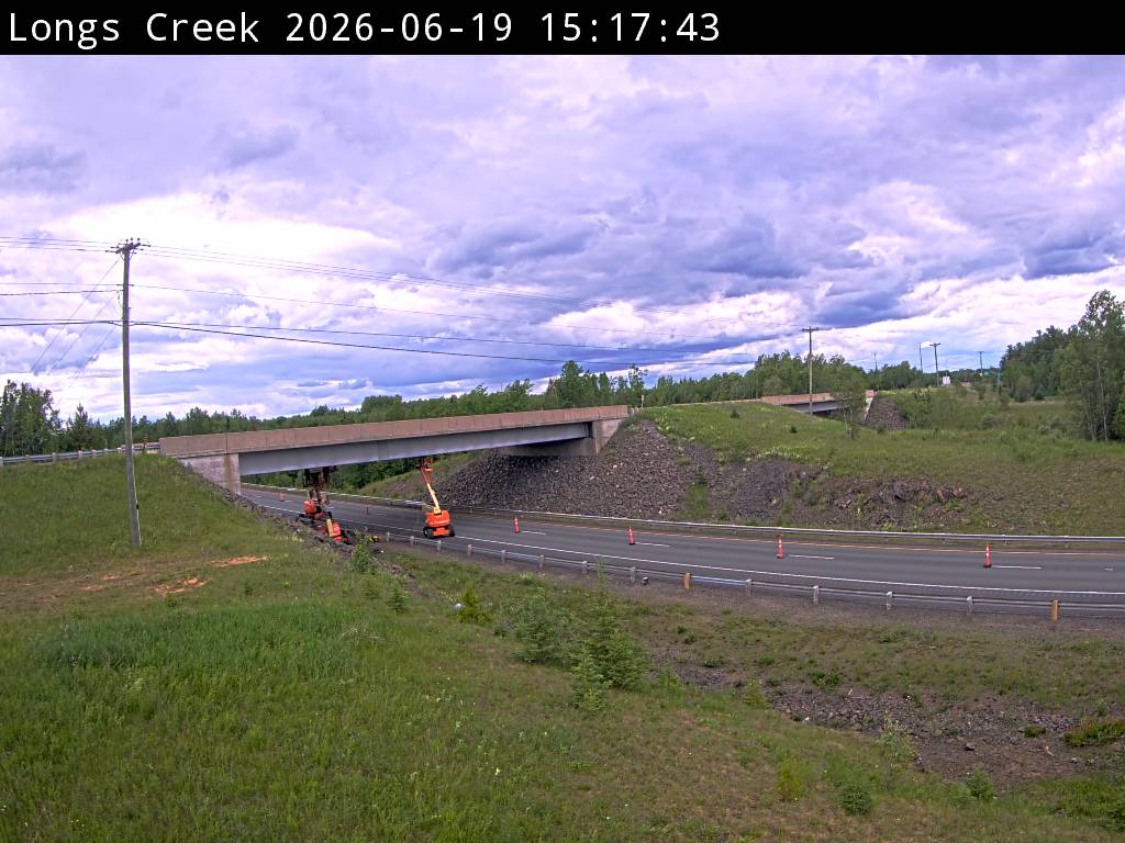 Web Cam image of Longs Creek (NB Highway 2)