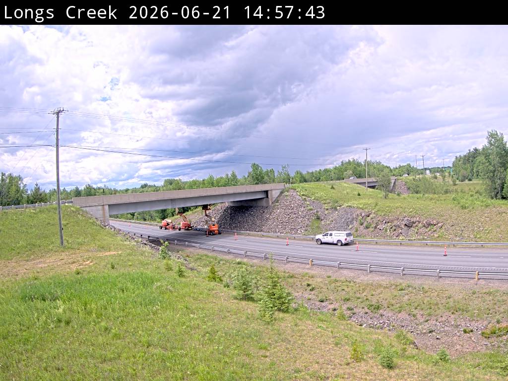 Web Cam image of Longs Creek (NB Highway 2)