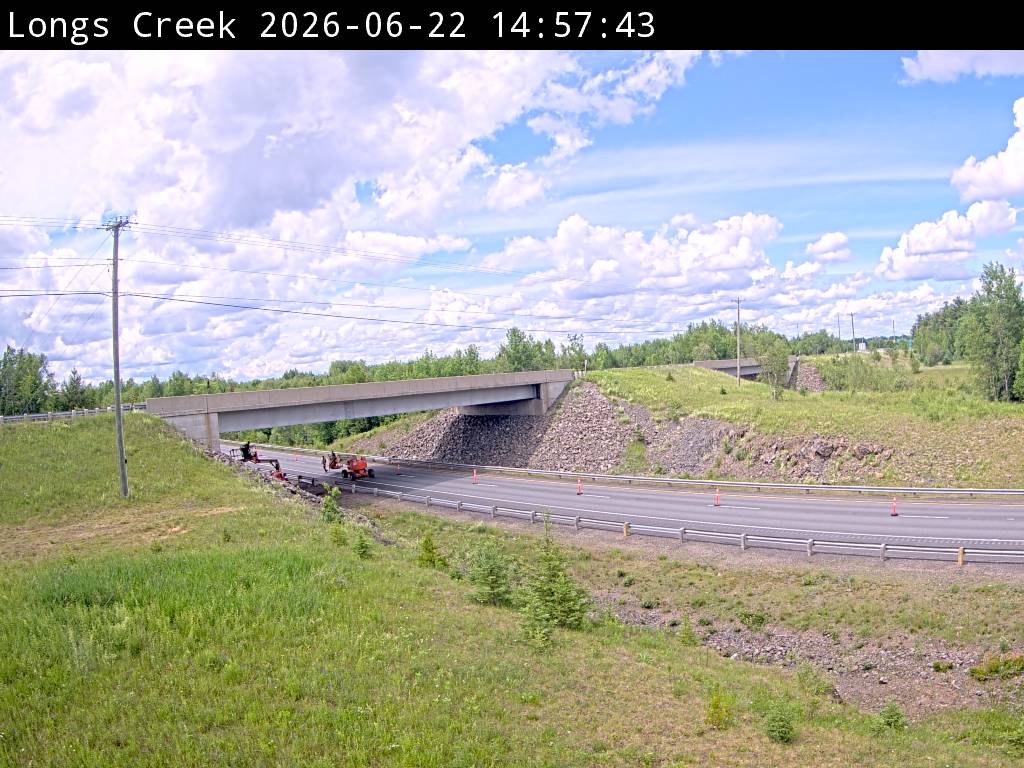 Web Cam image of Longs Creek (NB Highway 2)