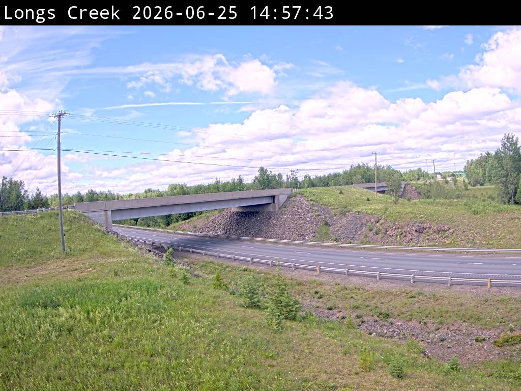 Web Cam image of Longs Creek (NB Highway 2)