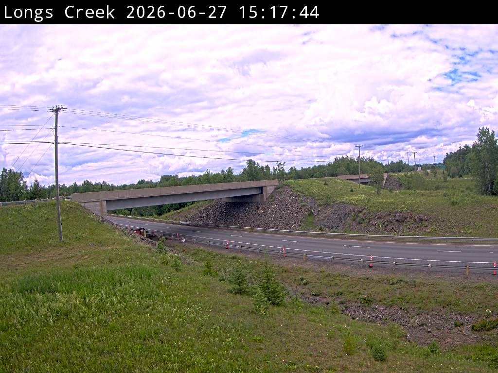 Web Cam image of Longs Creek (NB Highway 2)