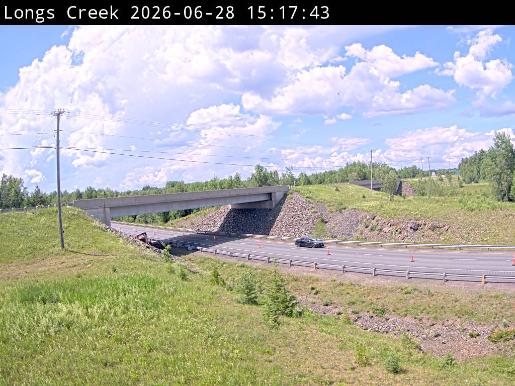 Web Cam image of Longs Creek (NB Highway 2)