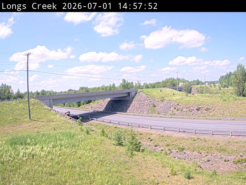 Web Cam image of Longs Creek (NB Highway 2)