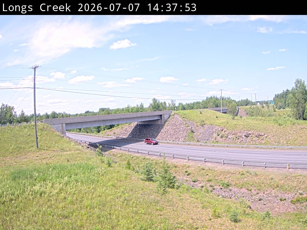 Web Cam image of Longs Creek (NB Highway 2)