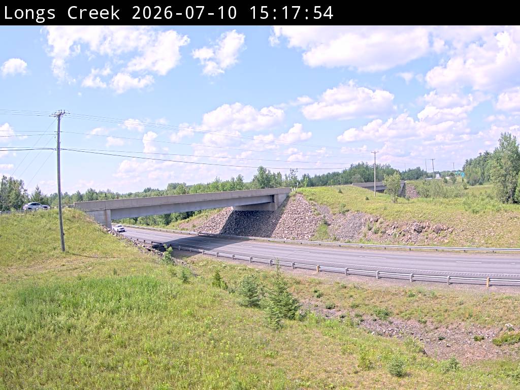 Web Cam image of Longs Creek (NB Highway 2)