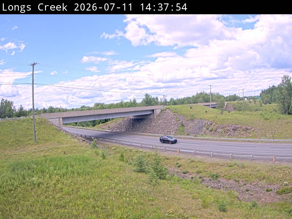 Web Cam image of Longs Creek (NB Highway 2)