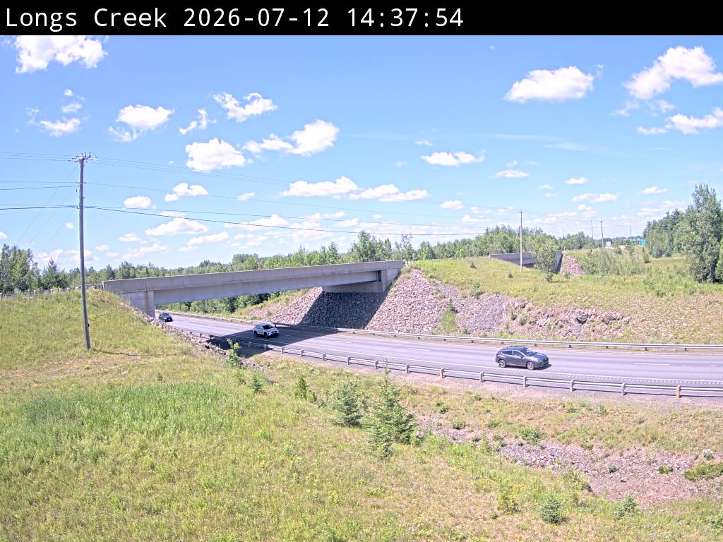 Web Cam image of Longs Creek (NB Highway 2)