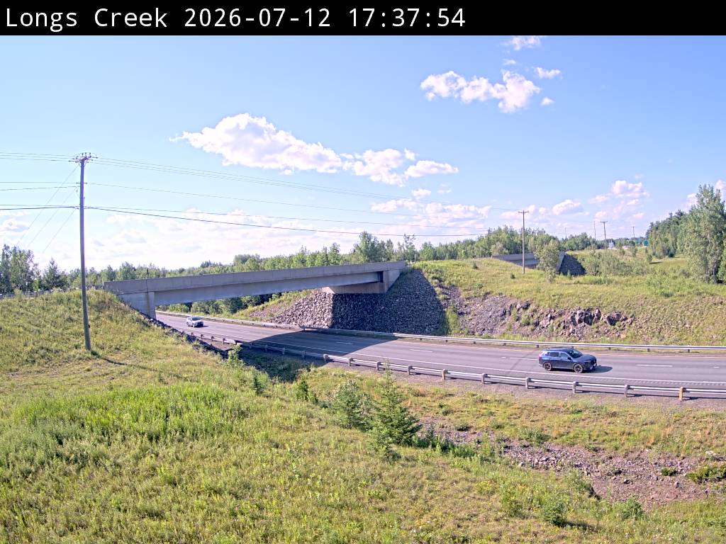 Web Cam image of Longs Creek (NB Highway 2)