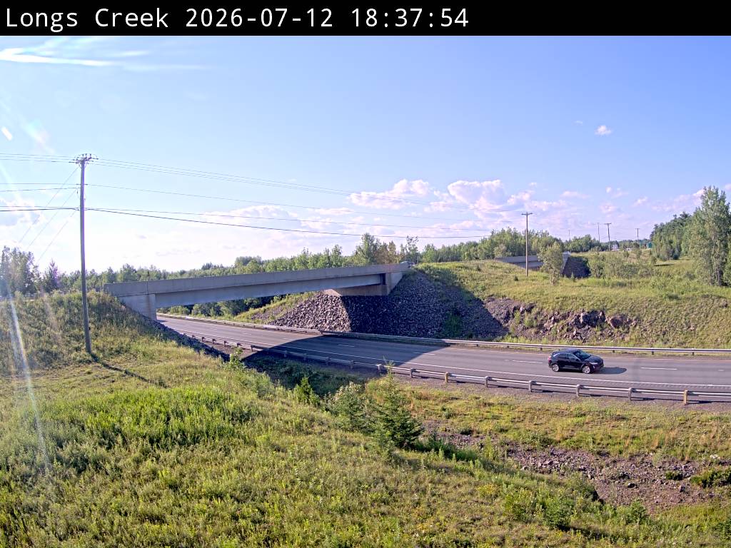 Web Cam image of Longs Creek (NB Highway 2)
