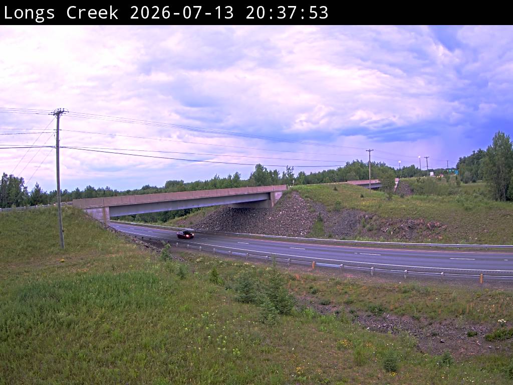 Web Cam image of Longs Creek (NB Highway 2)