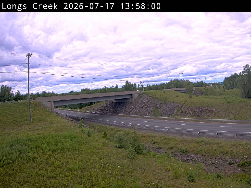 Web Cam image of Longs Creek (NB Highway 2)