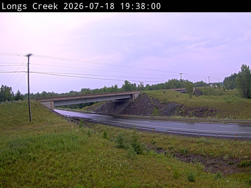 Web Cam image of Longs Creek (NB Highway 2)