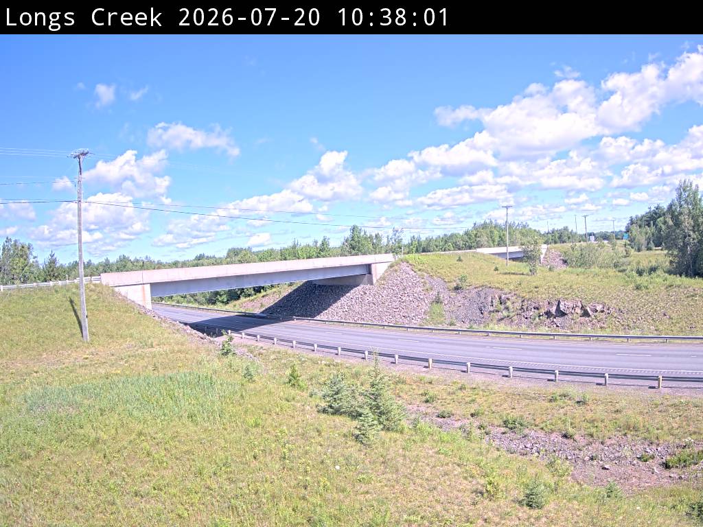 Web Cam image of Longs Creek (NB Highway 2)