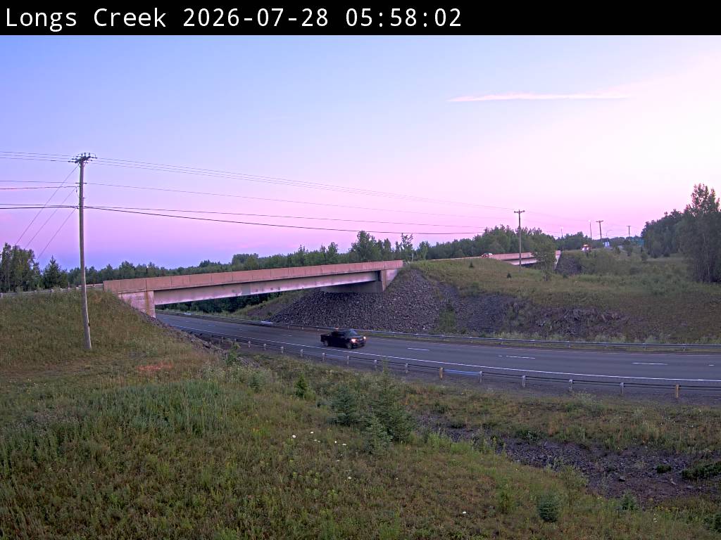 Web Cam image of Longs Creek (NB Highway 2)