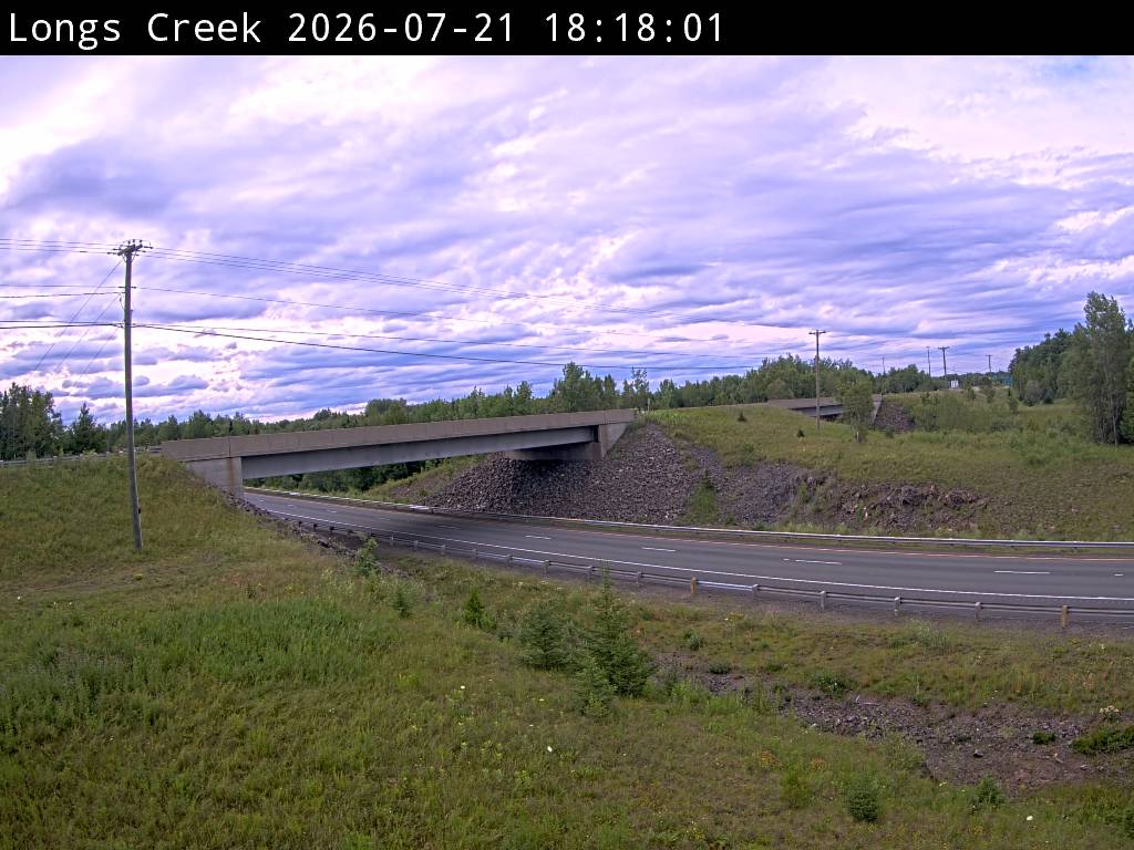 Web Cam image of Longs Creek (NB Highway 2)
